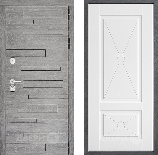 Входная металлическая Дверь Дверной континент ДК-10 ФЛ-617 Софт милк в Зарайске