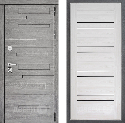 Входная металлическая Дверь Дверной континент ДК-10 ФЛ-49 Сосна белая в Зарайске