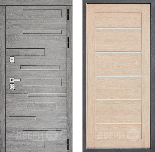 Входная металлическая Дверь Дверной континент ДК-10 ФЛ-46 Капучино в Зарайске