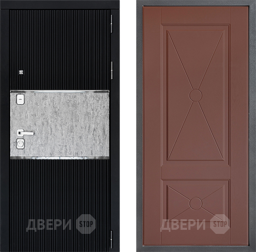 Входная металлическая Дверь Дверной континент ДК-13 ФЛ-617 Ясень шоколадный в Зарайске