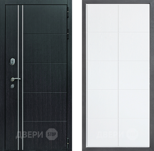 Входная металлическая Дверь Дверной континент Теплолюкс Дизайн ФЛ-Кватро Белое дерево в Зарайске