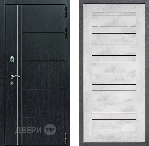 Входная металлическая Дверь Дверной континент Теплолюкс Дизайн ФЛ-49 Бетон снежный в Зарайске