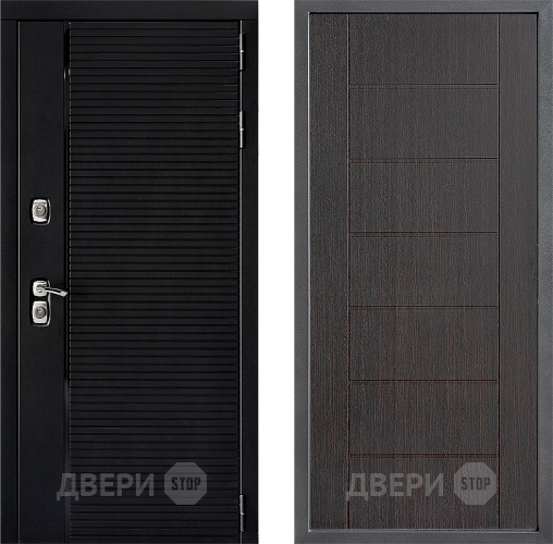 Входная металлическая Дверь Дверной континент ДК-1 ФЛ-Лайн Венге в Зарайске