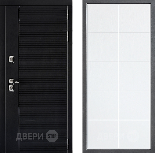 Входная металлическая Дверь Дверной континент ДК-1 ФЛ-Кватро Белое дерево в Зарайске