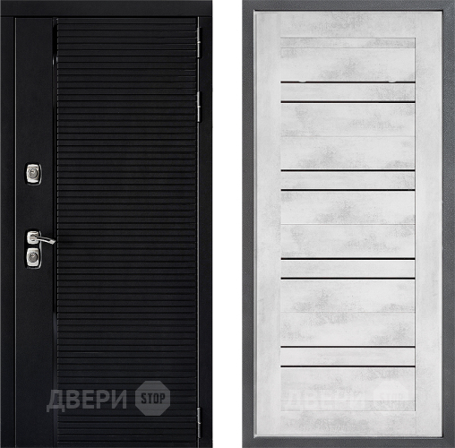 Входная металлическая Дверь Дверной континент ДК-1 ФЛ-49 Бетон снежный в Зарайске