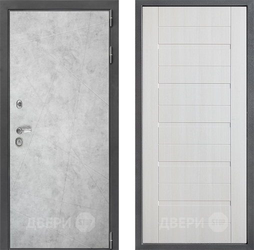 Входная металлическая Дверь Дверной континент ДК-3/743 ФЛ-70 Лиственница белая в Зарайске