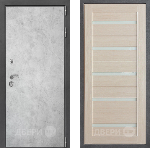 Входная металлическая Дверь Дверной континент ДК-3/743 ФЛ-47 Лиственница белая в Зарайске