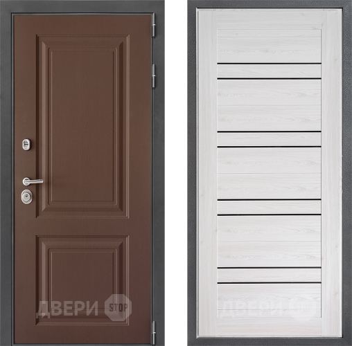 Входная металлическая Дверь Дверной континент ДК-3/729 ФЛ-49 Сосна белая в Зарайске