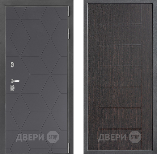 Входная металлическая Дверь Дверной континент ДК-3/744 ФЛ-Лайн Венге в Зарайске