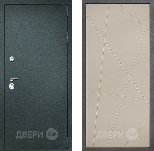 Дверь Дверной континент Рубикон Серебро Дизайн ФЛ-655 Капучино в Зарайске