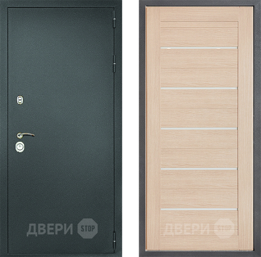 Дверь Дверной континент Рубикон Серебро Дизайн ФЛ-46 Капучино в Зарайске