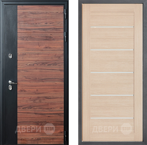 Дверь Дверной континент ДК-15 Красное Дерево ТЕРМО ФЛ-46 Капучино в Зарайске