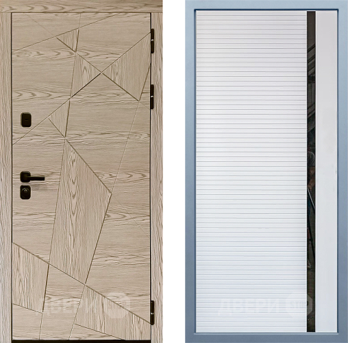 Входная металлическая Дверь Дива МД-97/1 МХ-45 Белый матовый в Зарайске