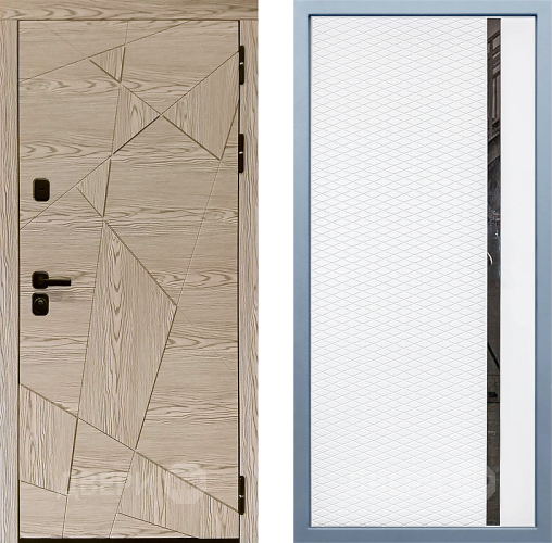 Входная металлическая Дверь Дива МД-97/1 МХ-47 Белый матовый в Зарайске