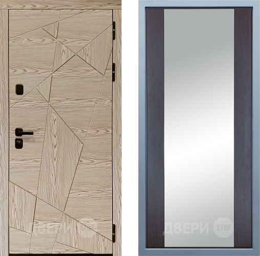 Входная металлическая Дверь Дива МД-97/1 Д-15 Зеркало Венге в Зарайске