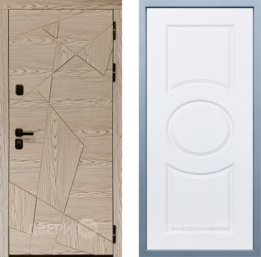 Входная металлическая Дверь Дива МД-97/1 Д-8 Белый в Зарайске