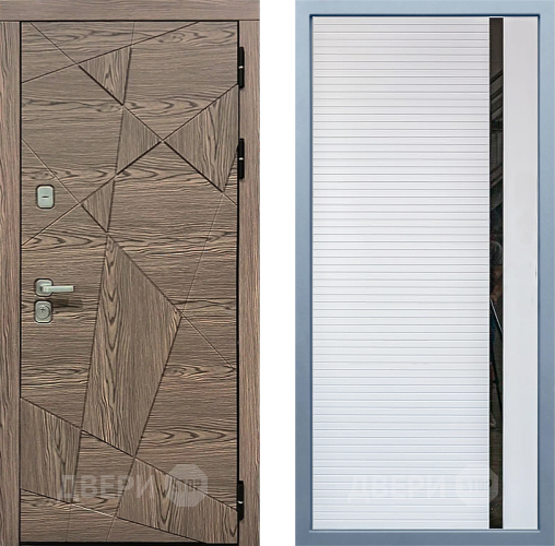 Входная металлическая Дверь Дива МД-97/2 МХ-45 Белый матовый в Зарайске