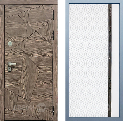 Входная металлическая Дверь Дива МД-97/2 МХ-47 Белый матовый в Зарайске