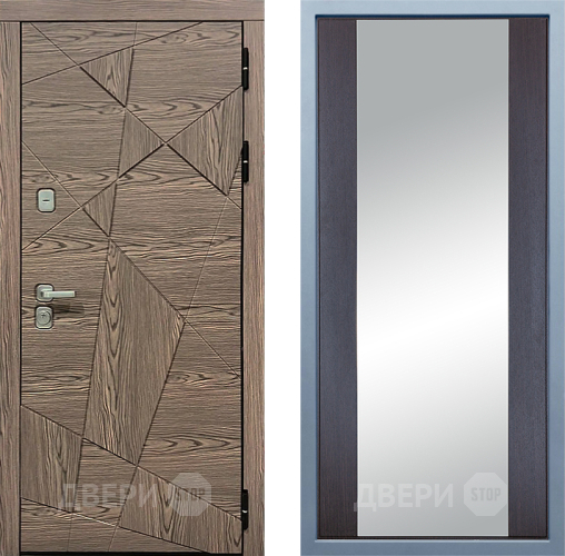 Входная металлическая Дверь Дива МД-97/2 Д-15 Зеркало Венге в Зарайске