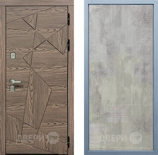 Входная металлическая Дверь Дива МД-97/2 Д-4 Бетон темный в Зарайске