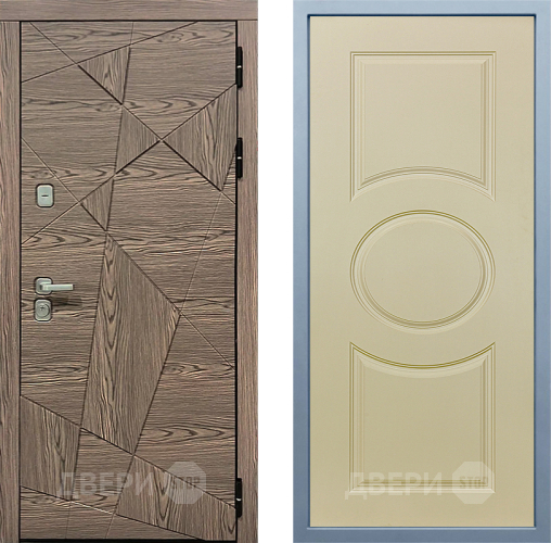 Входная металлическая Дверь Дива МД-97/2 Д-8 Шампань в Зарайске