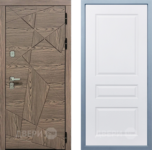 Входная металлическая Дверь Дива МД-97/2 Д-13 Белый в Зарайске