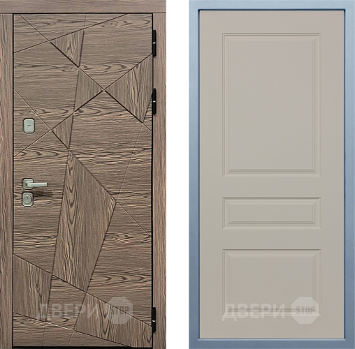 Входная металлическая Дверь Дива МД-97/2 Д-13 Шампань в Зарайске