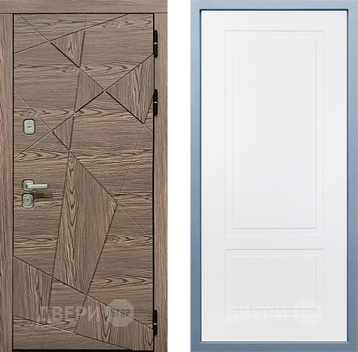 Входная металлическая Дверь Дива МД-97/2 Н-7 Белый в Зарайске