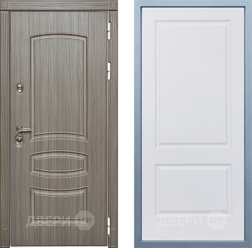 Входная металлическая Дверь Дива МД-42 Д-7 Белый в Зарайске