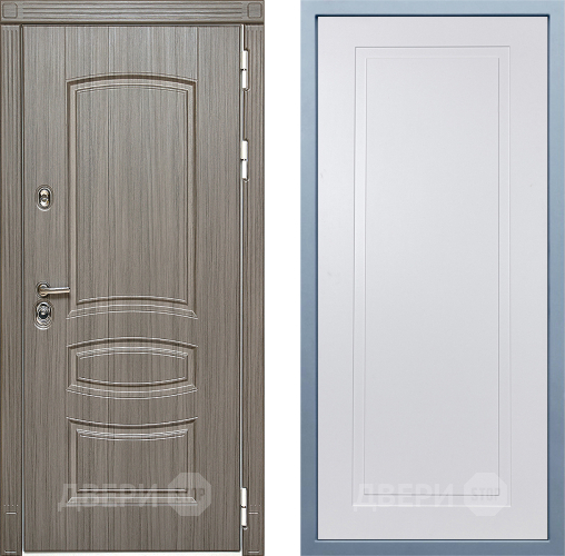 Входная металлическая Дверь Дива МД-42 Н-10 Белый в Зарайске