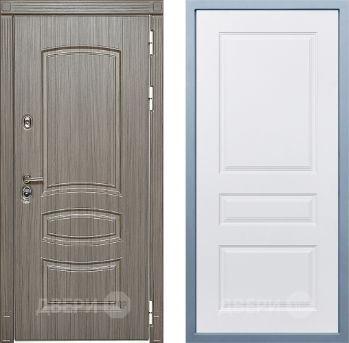 Входная металлическая Дверь Дива МД-42 Д-13 Белый в Зарайске