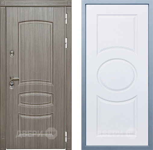 Входная металлическая Дверь Дива МД-42 М-30 Белый в Зарайске