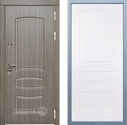 Входная металлическая Дверь Дива МД-42 Н-13 Белый в Зарайске