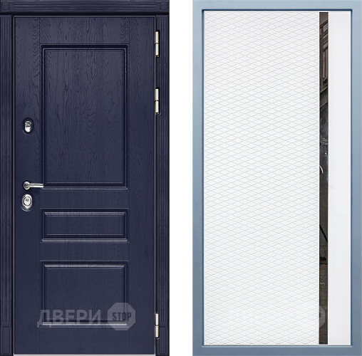 Входная металлическая Дверь Дива МД-45 МХ-47 Белый матовый в Зарайске