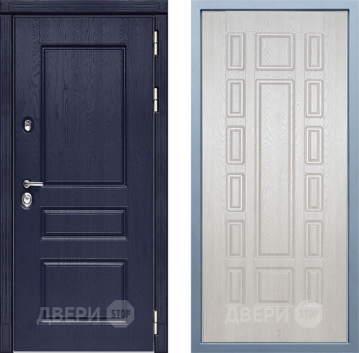 Входная металлическая Дверь Дива МД-45 М-2 Дуб филадельфия крем в Зарайске