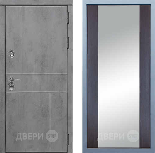 Входная металлическая Дверь Дива МД-48 Д-15 Зеркало Венге в Зарайске