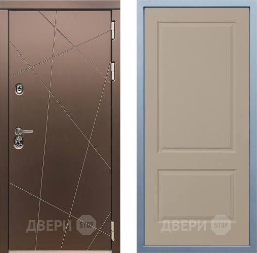 Входная металлическая Дверь Дива МД-50 Д-7 Шампань в Зарайске