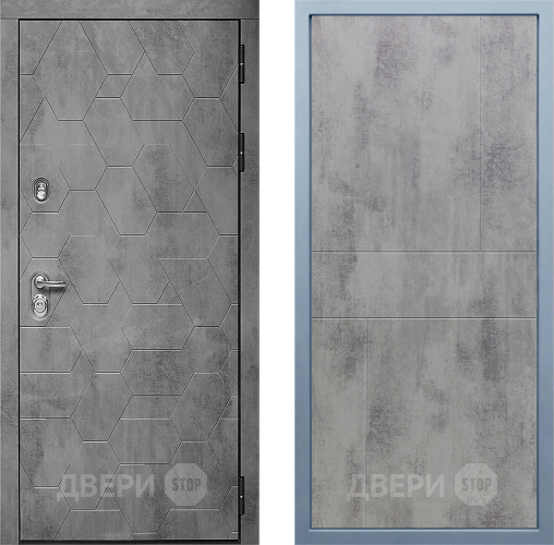 Входная металлическая Дверь Дива МД-51 М-1 Бетон темный в Зарайске