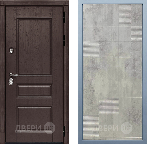 Входная металлическая Дверь Дива МД-90 Д-4 Бетон темный в Зарайске