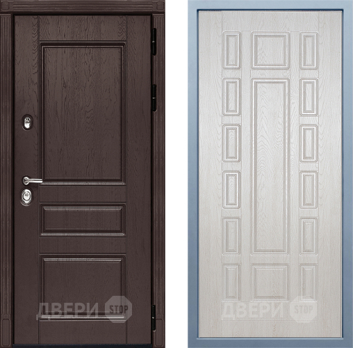 Входная металлическая Дверь Дива МД-90 М-2 Дуб филадельфия крем в Зарайске