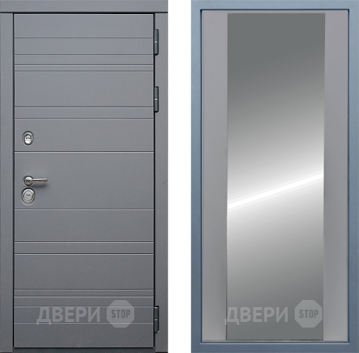 Входная металлическая Дверь Дива МД-39 Д-15 Зеркало Силк Маус в Зарайске