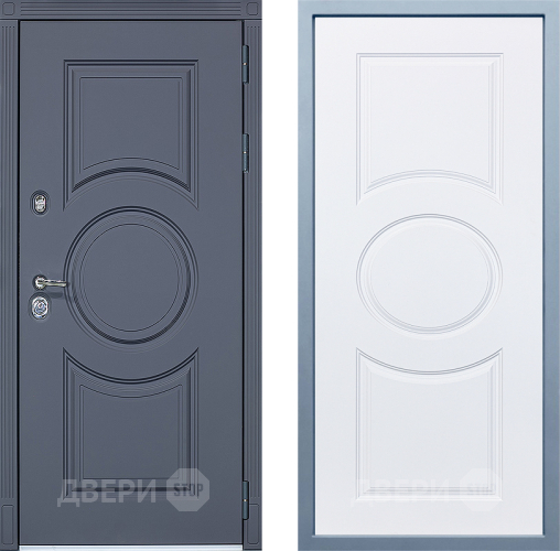 Входная металлическая Дверь Дива МХ-30 STR Д-8 Белый в Зарайске