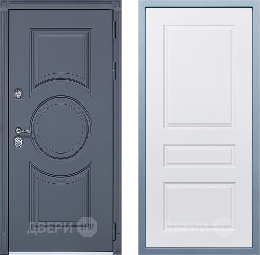 Входная металлическая Дверь Дива МХ-30 STR Д-13 Белый в Зарайске