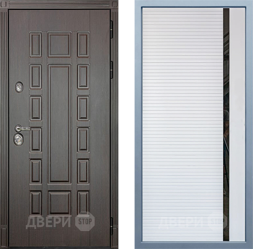 Входная металлическая Дверь Дива МХ-53 STR МХ-45 Белый матовый в Зарайске