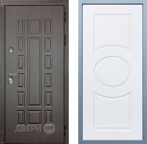 Входная металлическая Дверь Дива МХ-53 STR Д-8 Белый в Зарайске