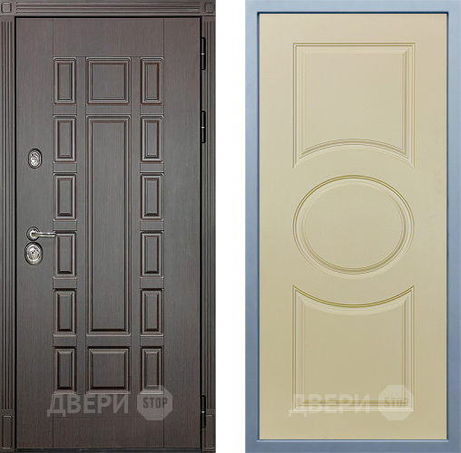 Входная металлическая Дверь Дива МХ-53 STR Д-8 Шампань в Зарайске