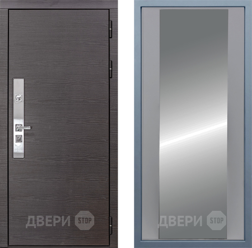 Входная металлическая Дверь Дива МХ-39 STR Д-15 Зеркало Силк Маус в Зарайске