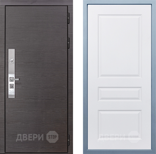 Входная металлическая Дверь Дива МХ-39 STR Д-13 Белый в Зарайске