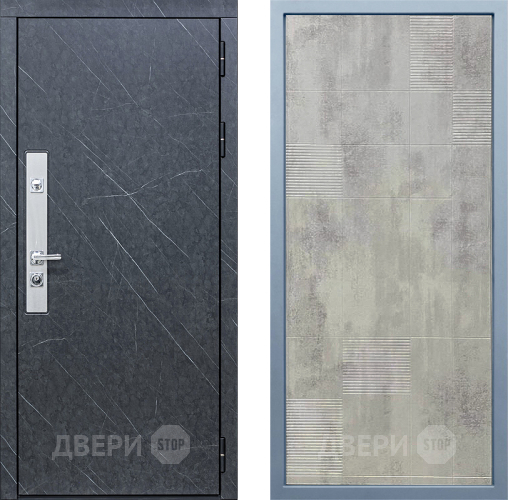 Входная металлическая Дверь Дива МХ-26 STR Д-4 Бетон темный в Зарайске
