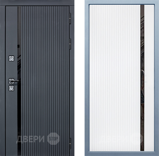 Входная металлическая Дверь Дива МХ-46 STR МХ-46 Белый матовый в Зарайске